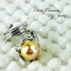 すっきり南洋バロックゴールドパールシルバーフリーサイズリングFPR11