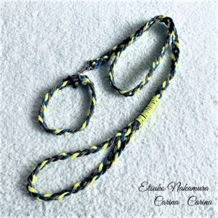 パラコード小型犬リード＆首輪セット　No.7