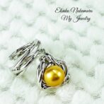 少し濃いめのFPR51南洋バロックゴールドシルバーフリーサイズリング