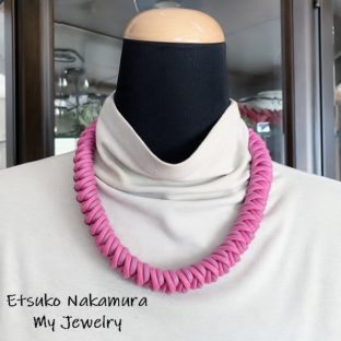 綿100%ロー引きロープ甘い大人可愛いマクラメ編みネック＆チョーカー