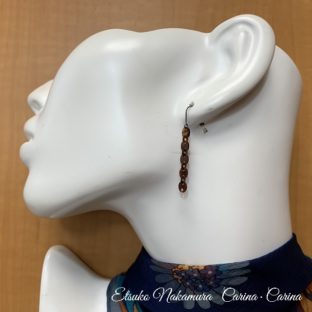 繊細なべっ甲ロングピアス・イヤリング