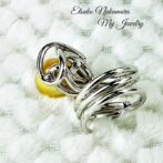 すっきり南洋バロックゴールドパールシルバーフリーサイズリングFPR11