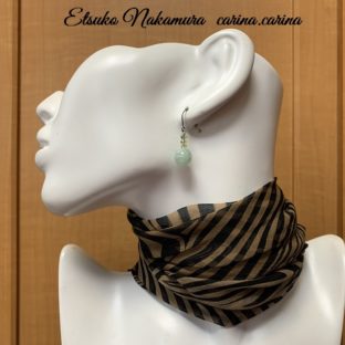 ひすい&ペリドット3ピースのピアス・イヤリング