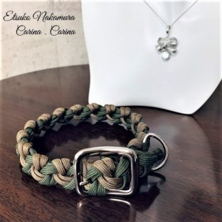 パラコード中、小型犬用首輪 No.5