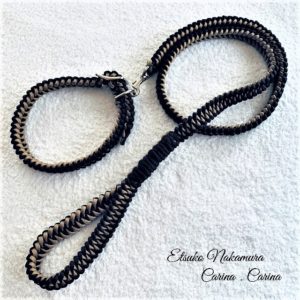 [明日10日水曜終了日]犬首輪マクラメ編み大評判！