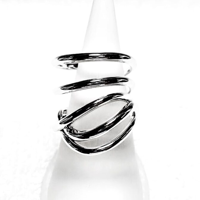 シルバーフリーサイズリング正面画像