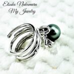 シルバーFPR57南洋バロックパールフリーサイズリング