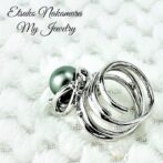 シルバーFPR57南洋バロックパールフリーサイズリング