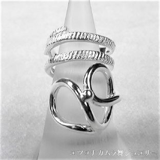 シンプル＆エレガント　シルバーフリーサイズリングFPR7