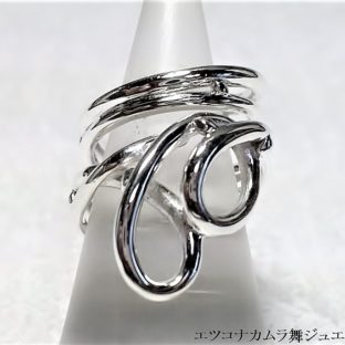 安定感あるクリンクリン  シルバーフリーサイズリングFR20