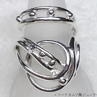 新感覚なスケ感が魅力 シルバーフリーサイズリング FR58