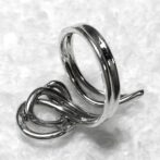 シルバーフリーサイズリング裏側画像