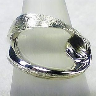 ダイナミックカットシルバーデザインリングR34