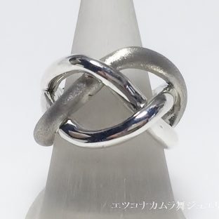 三つ編のアレンジ　シルバーデザインリング R49