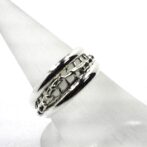 シルバーデザインリング横向き