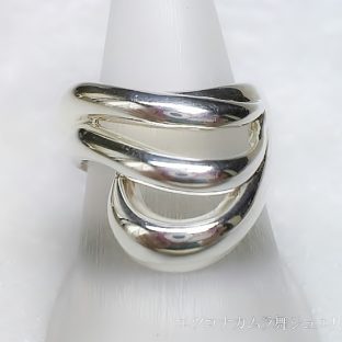 しっかりと高級感シルバーユニセックスリングR65