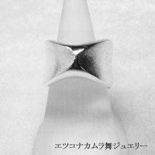 八方からの美意識シルバーユニセックスリングR69