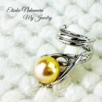 すっきり南洋バロックゴールドパールシルバーフリーサイズリングFPR11