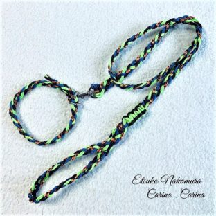 パラコード小型犬リード＆首輪セット　No.8