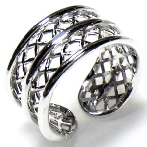 カジュアルエレガントなシルバーフリーサイズリング FR2 | エツコナカムラ・アクセサリーブランド|舞ジュエリー シルバーフリーサイズリング立たせ伏せた状態