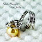 すっきり南洋バロックゴールドパールシルバーフリーサイズリングFPR11