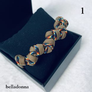 マクラメ編み犬猫首輪キット説明書付きNo1(小型犬向き)