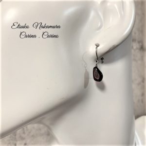ガーネット縦長ピアス (6) | エツコナカムラ・アクセサリーブランド|舞ジュエリー