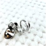 シルバーフリーサイズパールリングの裏返した状態