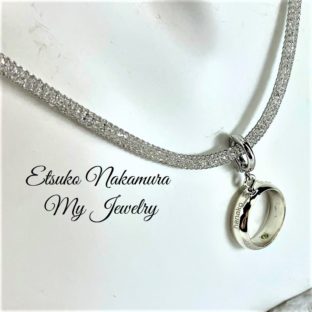 シルバートップ・天然石入り太タイプ鏡面＃5