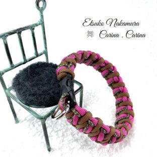 [公式]パラコード#13中、小型犬首輪ピンクとまだら