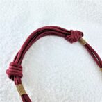 綿ロープと変形水牛チョーカー長さ調節部分