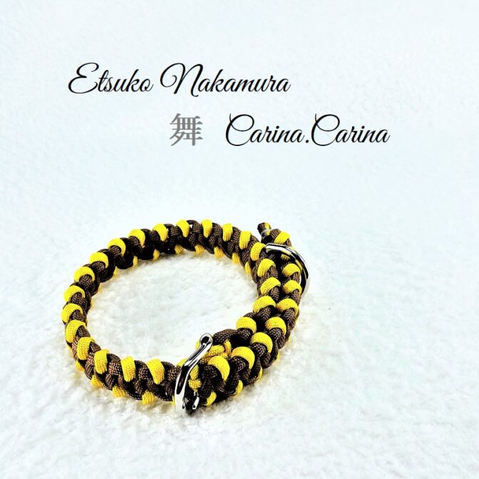 [公式]パラコードマクラメ編みNo37　中、小型犬首輪