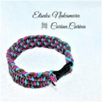 [公式]パラコード大、中型犬マクラメ編みNo34　たたみ編み首輪