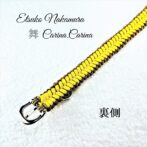 「公式」パラコードマクラメ編みNo24中、小型犬リード＆首輪セット