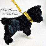 「公式」パラコードマクラメ編みNo24中、小型犬リード＆首輪セット