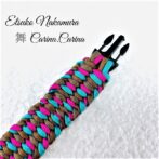 [公式]パラコード大、中型犬マクラメ編みNo34　たたみ編み首輪
