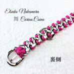 [公式]パラコードマクラメ編みNo40　中、小型犬首輪