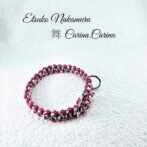 [公式]パラコードマクラメ編みNo40　中、小型犬首輪