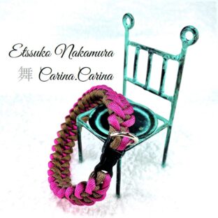 [公式]パラコードマクラメ編みNo41　小型犬首輪