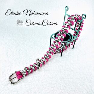 [公式]パラコードマクラメ編みNo40　中、小型犬首輪