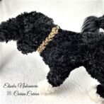 [公式]パラコードマクラメ編みNo49ブラウン1本結び犬猫首輪