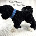 [公式]パラコードマクラメ編みNo56 ターコイズブルーとディープ・パープルの犬首輪