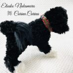 [公式]パラコードマクラメ編みNo57 ダークグリーンとデザートレッドの犬首輪