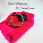 [公式]パラコードマクラメ編みNo49ブラウン1本結び犬猫首輪