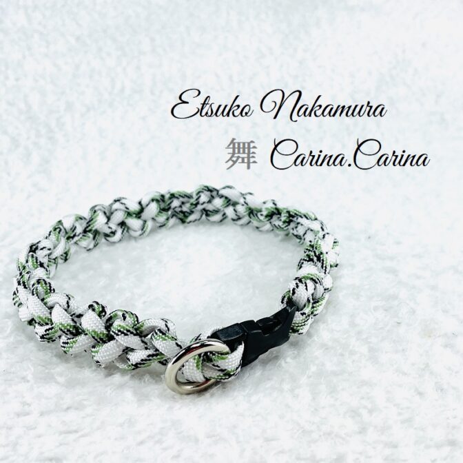 [公式]パラコードマクラメ編みNo50 1本結び犬猫首輪