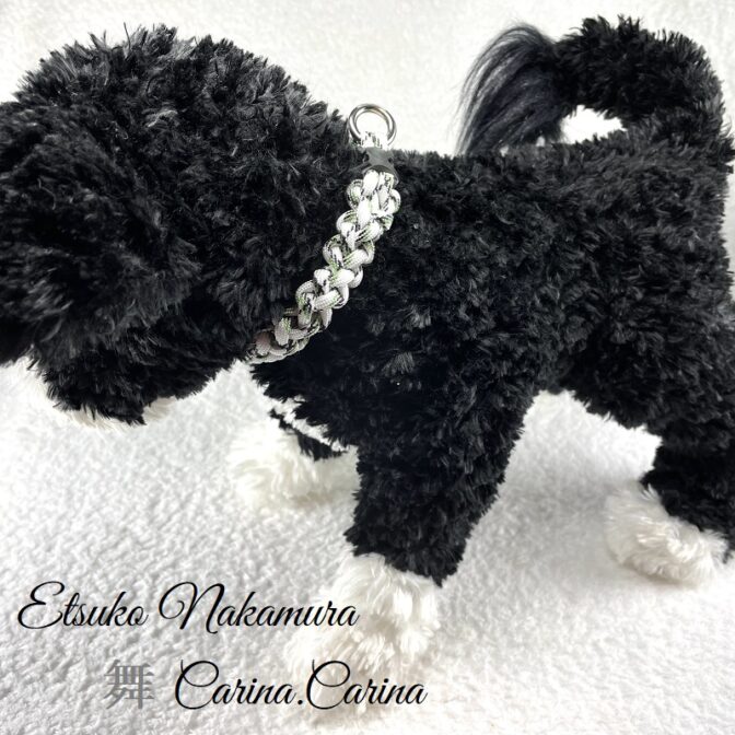 [公式]パラコードマクラメ編みNo50 1本結び犬猫首輪