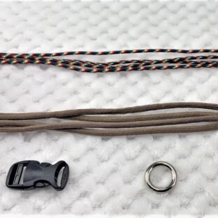 [キット]パラコードマクラメ編み＃3 犬猫首輪No1（小型犬向き）