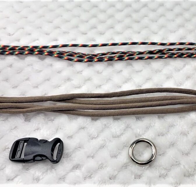 マクラメ編み犬猫首輪キット＃3No1（小型犬向き）