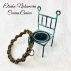 マクラメ編み犬猫首輪キット＃3No1（小型犬向き）