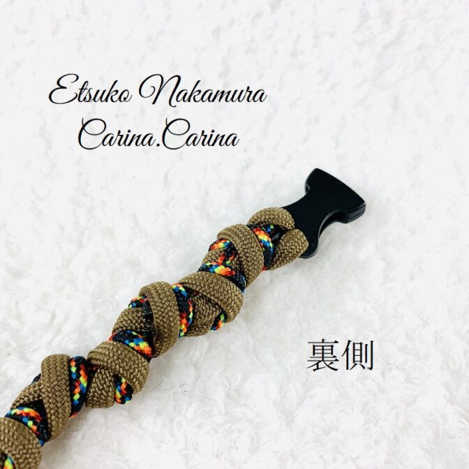 マクラメ編み犬猫首輪キット＃3No1（小型犬向き）